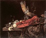 Still Life with Drinking-Horn, Lobster and Glasses by Willem Kalf